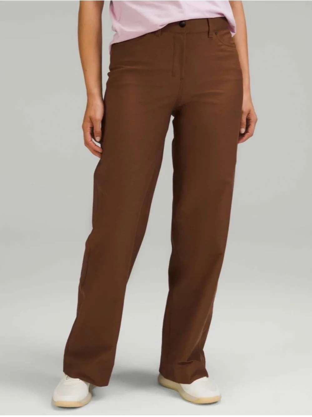 Lululemon City Sleek 5 Pocket Wide-Leg High-Rise Pant *Light Utilitech RST BRN